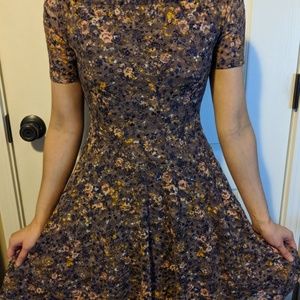 Textured Floral Dress